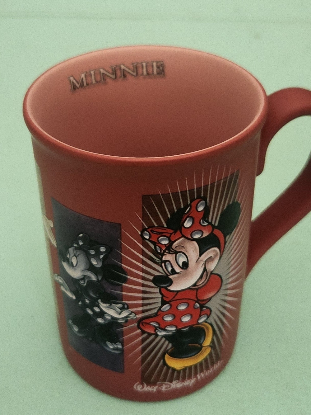 Disney Minnie Mouse Red and Yellow Ceramic Mug